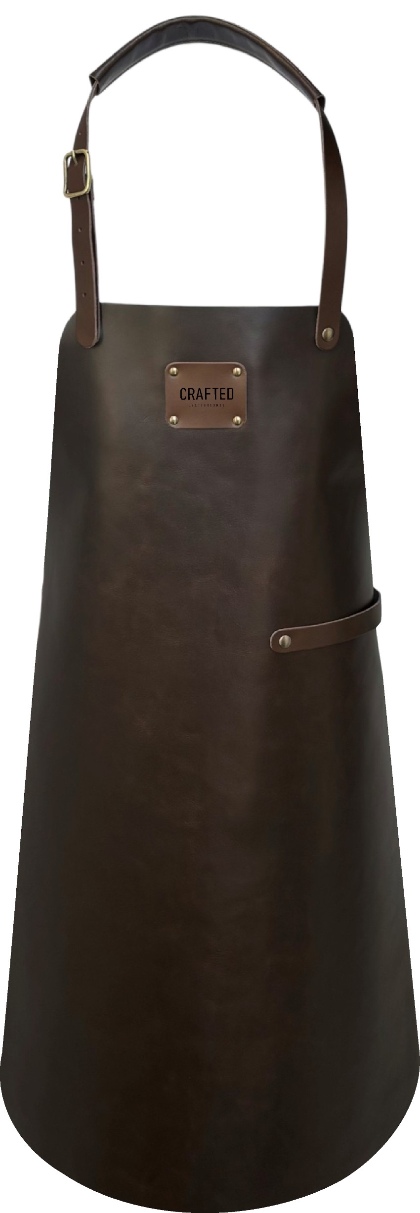 CRAFTED Lederschürze Klassisch Dark Brown
