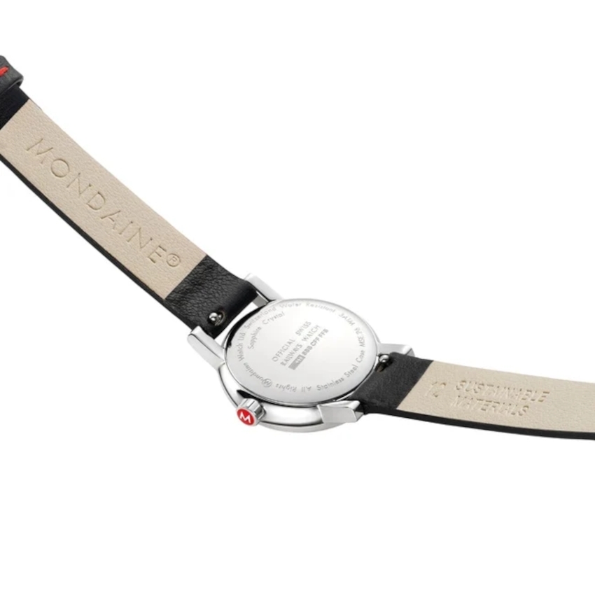 MONDAINE EVO2 26mm Damenuhr - schwarz