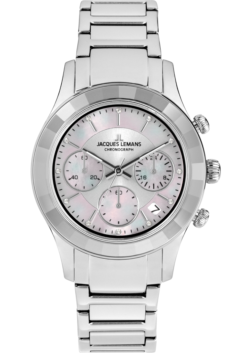 JACQUES LEMANS Venice 38 mm Damenuhr - weiß