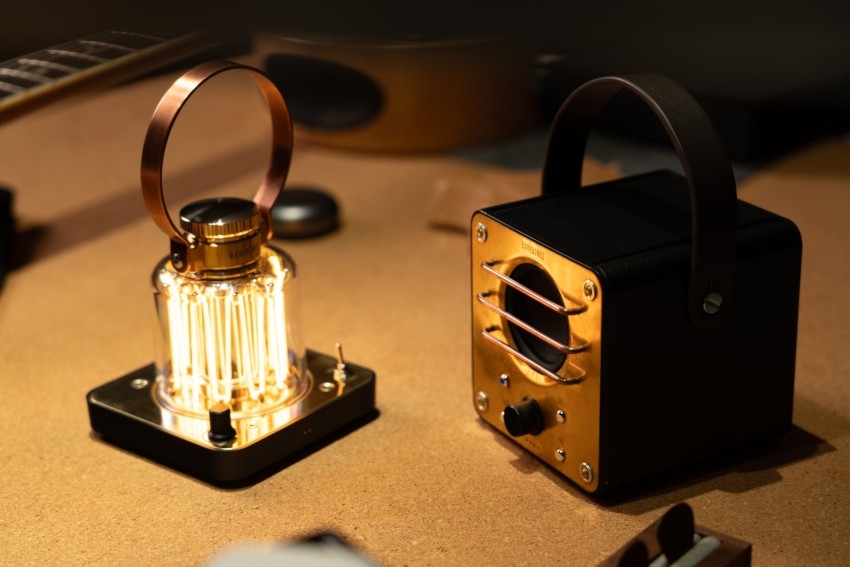 BAREBONES Bluetooth Block Tower Speaker