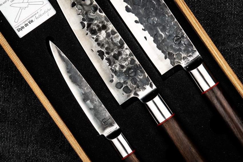 FORGED 3er Messerset Sebra