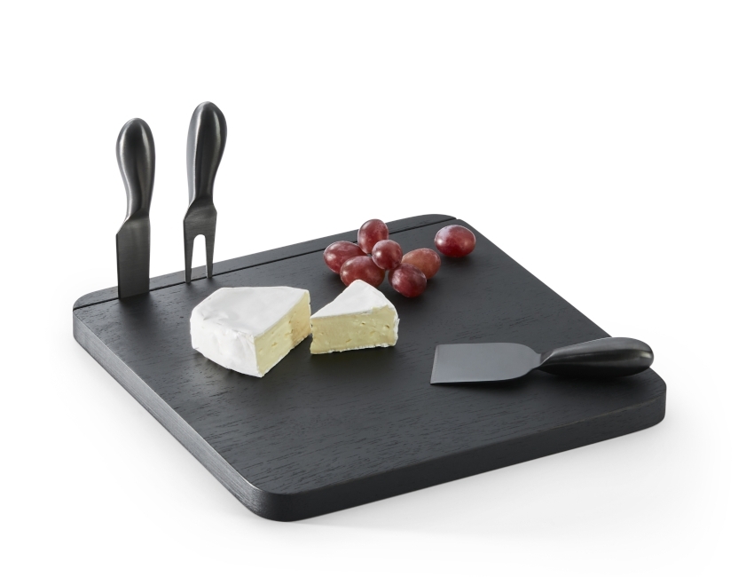 PHILIPPI Fromage Käsebrett mit 3 Messern