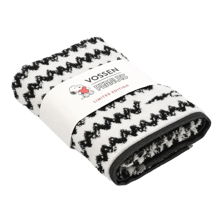 VOSSEN Handtuch Charlie Brown, schwarz