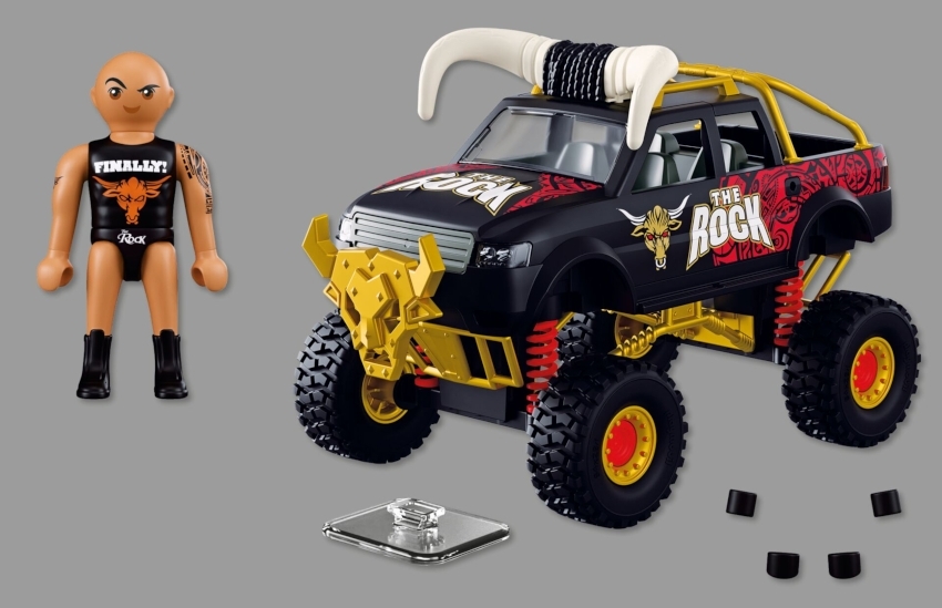 PLAYMOBIL WWE The Rock Monster Truck