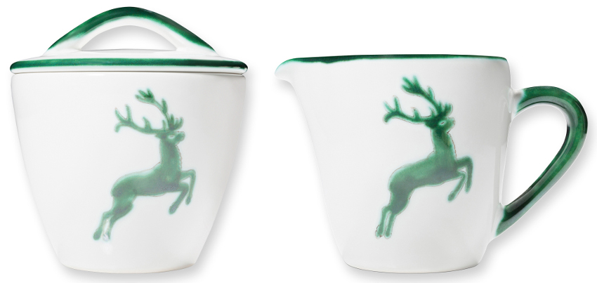 GMUNDNER KERAMIK Set Milch/Zucker - GRÜN