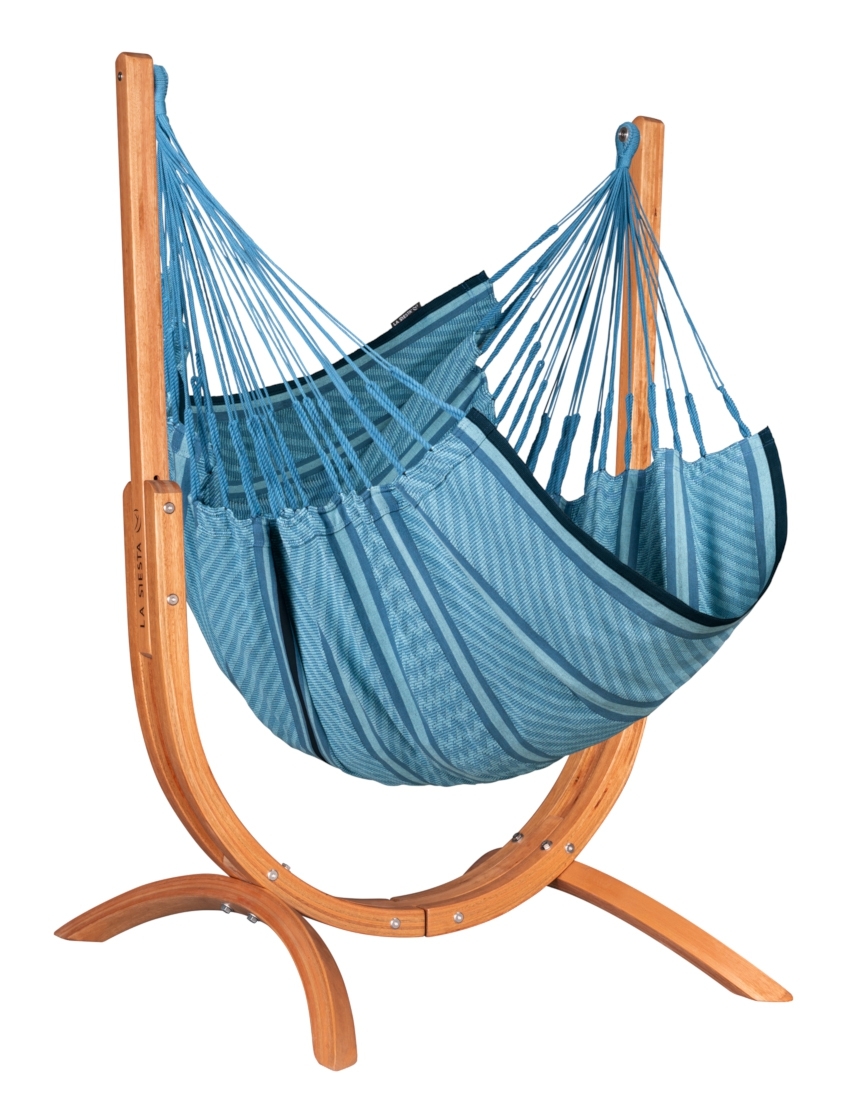 LA SIESTA Udine Organic Hängesessel Blue Zebra