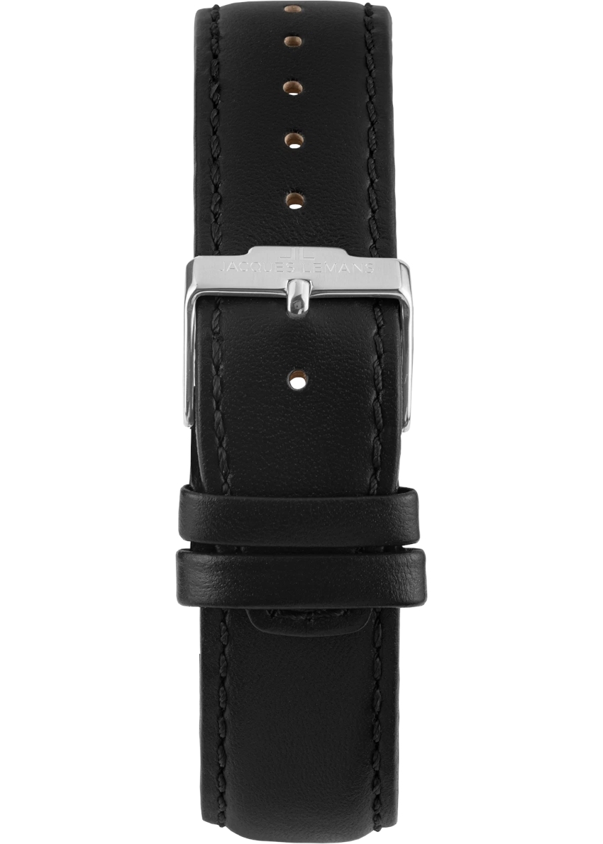 JACQUES LEMANS London 42 mm Herrenuhr - schwarz