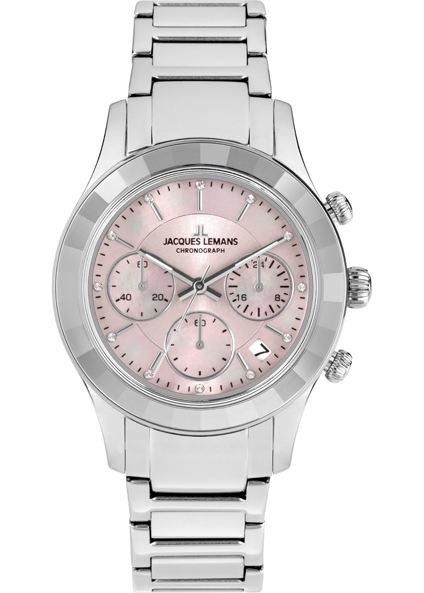JACQUES LEMANS Venice 38 mm Damenuhr - rosa