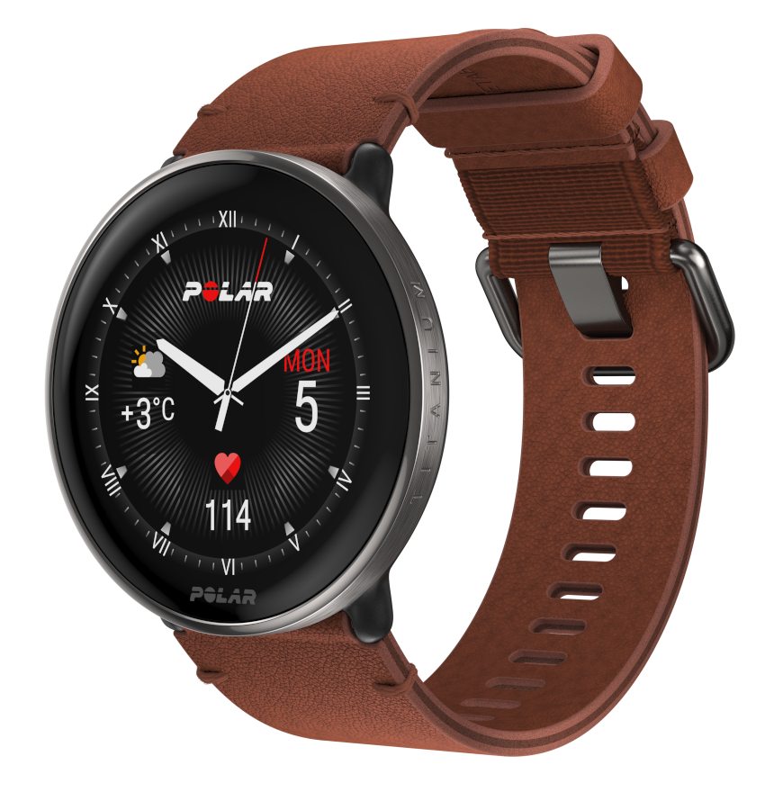 POLAR Ignite 3 Titanium mit 2 Bändern