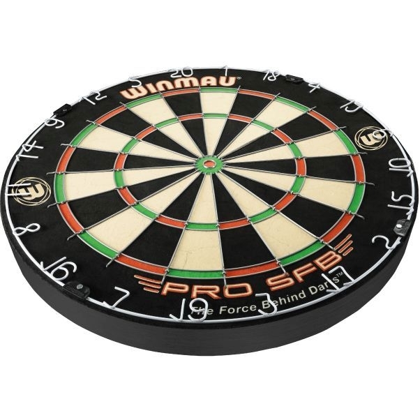 WINMAU Dartboard-Set Pro-SFB+6 Steel Darts