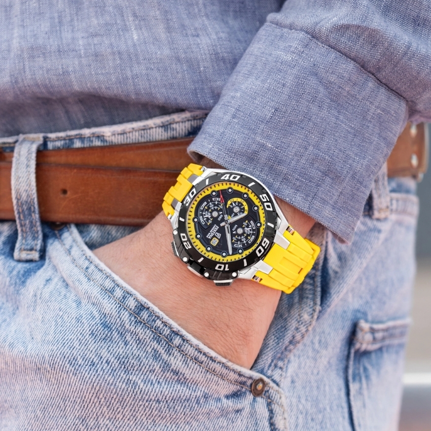 FESTINA Chrono Bike 46,57 mm Herrenuhr - gelb