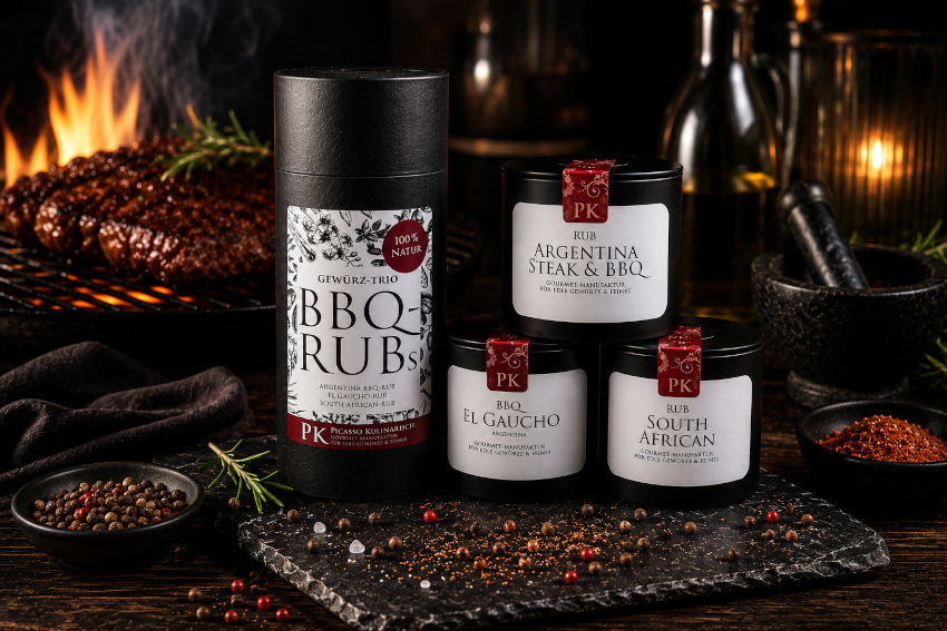 PICASSO KULINARISCH BBQ Rubs in Design Dose
