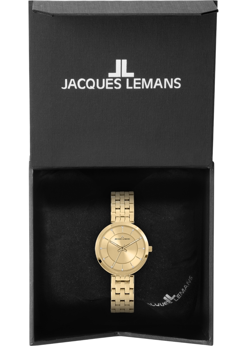 JACQUES LEMANS Milano 32 mm Damenuhr - gold