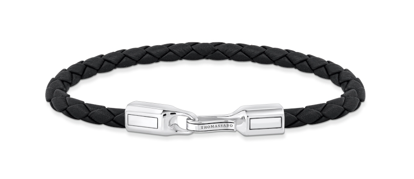THOMAS SABO Basic Armband aus schwarzem Leder