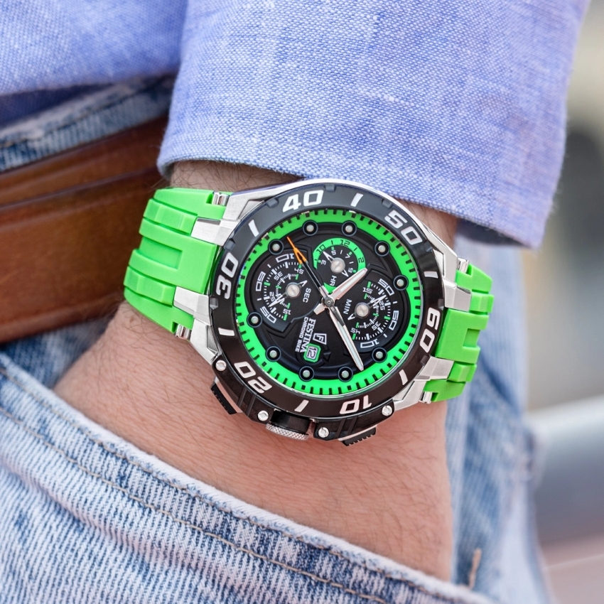 FESTINA Chrono Bike 46,57 mm Herrenuhr - grün