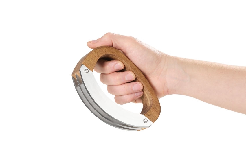 ADHOC Wiegemesser RoccaVerde mit Schneidebrett