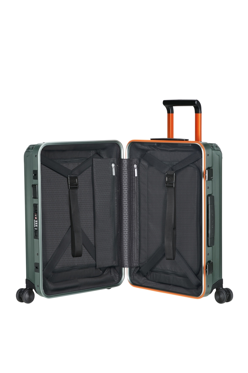 SAMSONITE Lite-Box Alu Spinner Sage/Orange 55