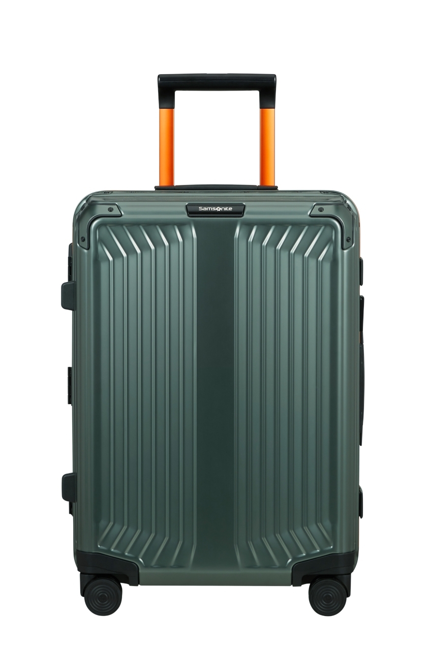 SAMSONITE Lite-Box Alu Spinner Sage/Orange 55