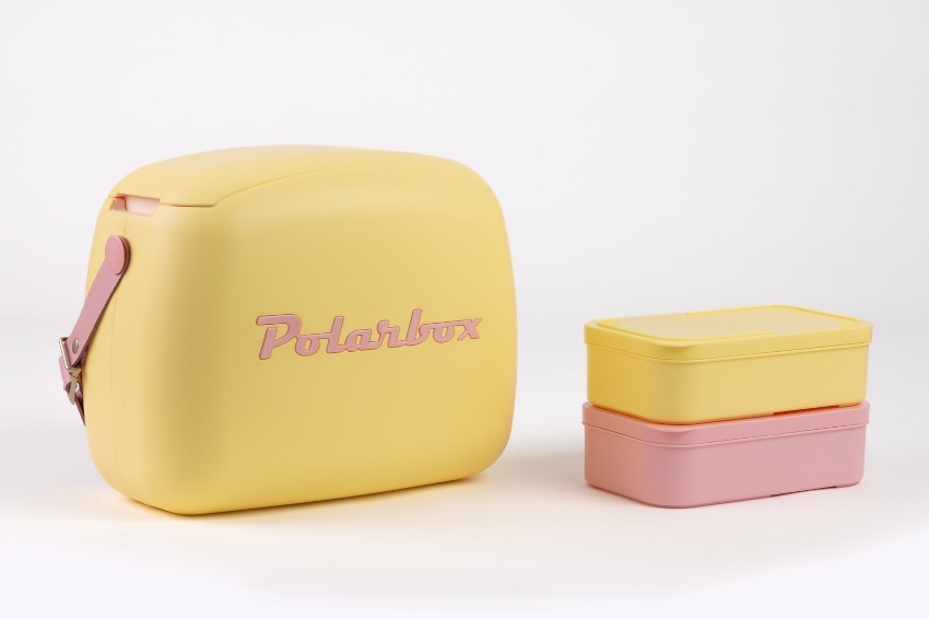 POLARBOX Kühlbox 6 Liter inkl. 2 Behälter Gelb Pop