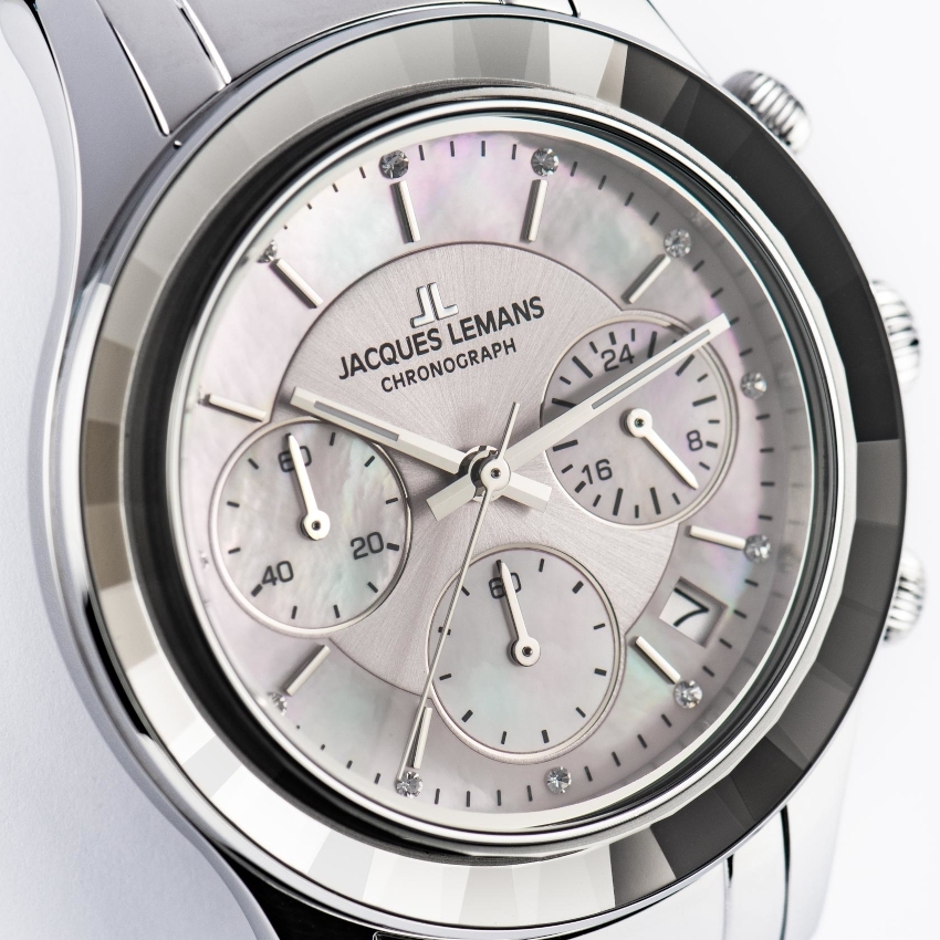 JACQUES LEMANS Venice 38 mm Damenuhr - weiß