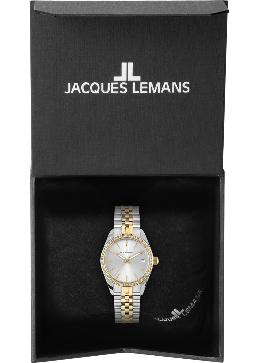 JACQUES LEMANS Derby 30 mm Damenuhr - silber