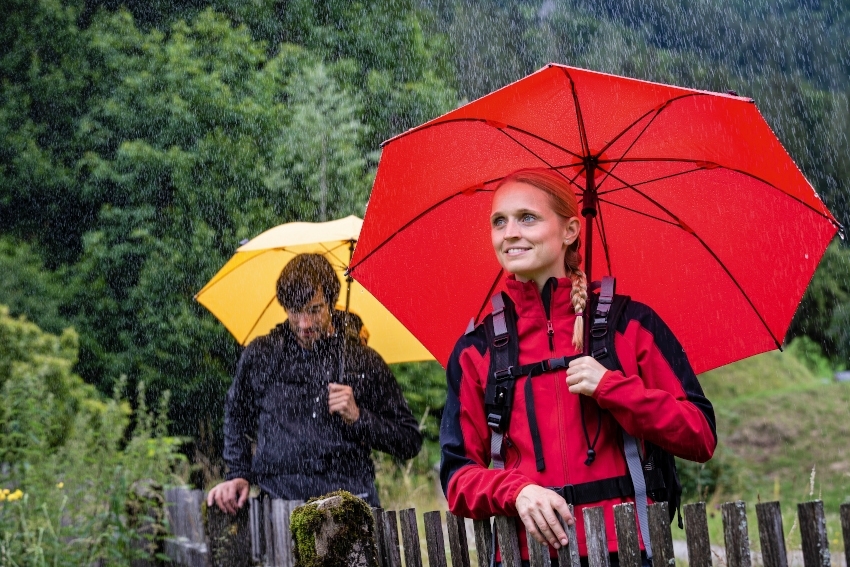 EUROSCHIRM birdiepal outdoor Trekkingschirm, rot