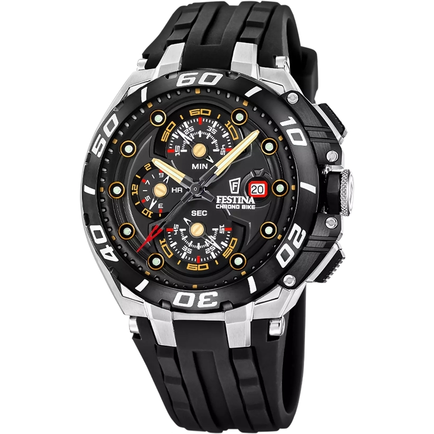 FESTINA Chrono Bike 46,57 mm Herrenuhr - schwarz