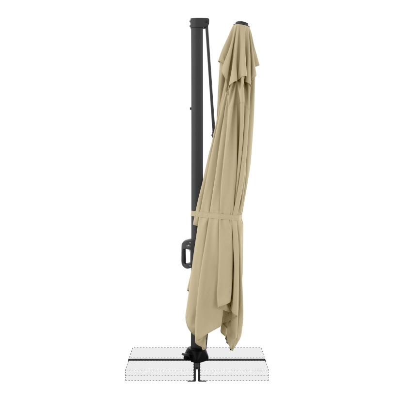 DOPPLER Life Side Sonnenschirm Sand