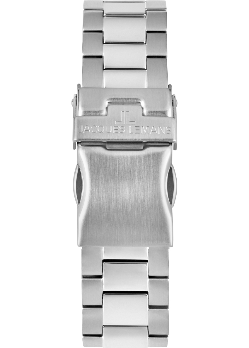 JACQUES LEMANS Liverpool 43 mm Herrenuhr - schwarz