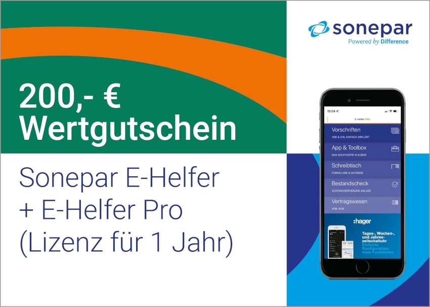 Sonepar Bundle E-Helfer + E-Helfer Pro Jahreslizen