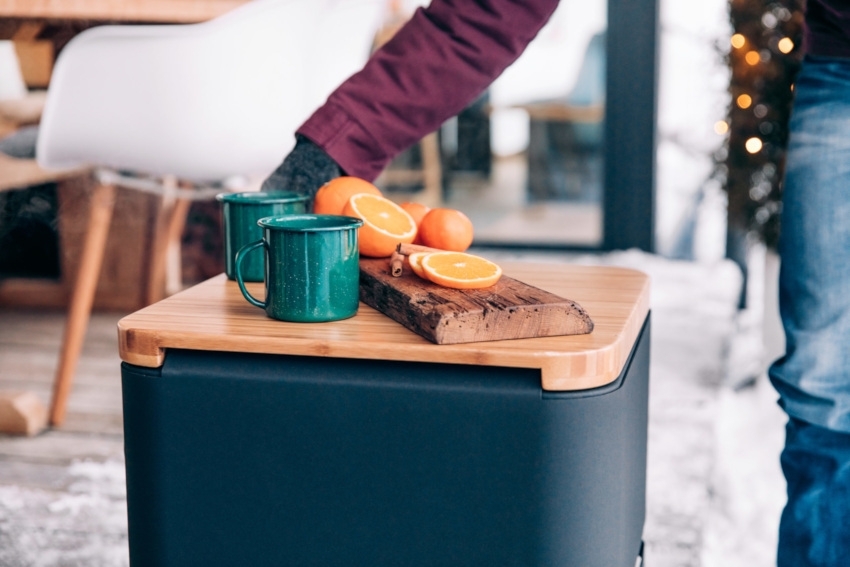 HÖFATS Feuerkorb CUBE Set pulverbeschichtet