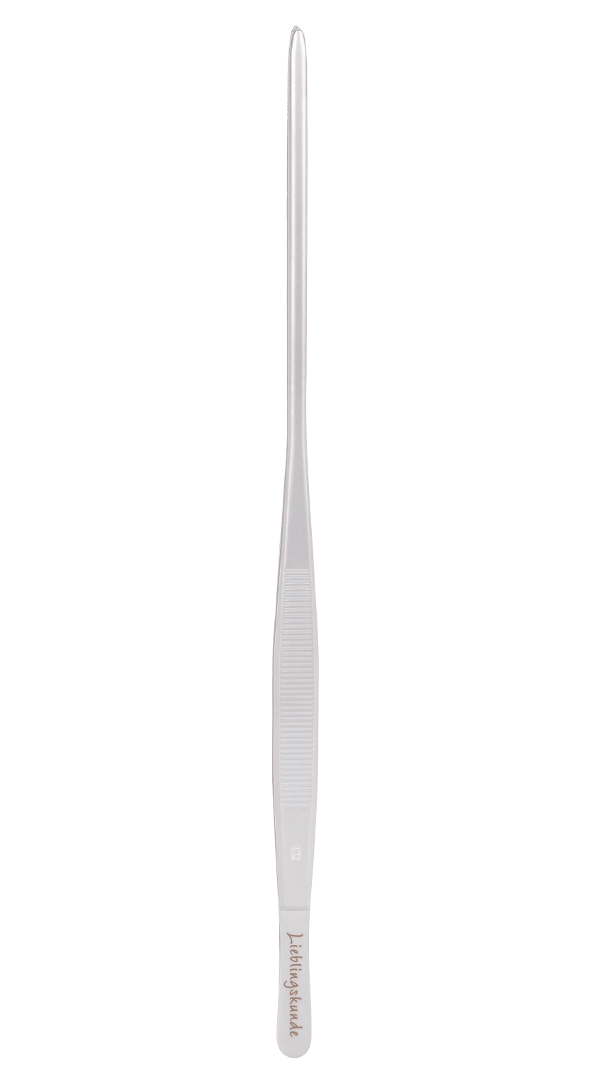 ERBE Grillpinzette im Leder-Etui, 30cm