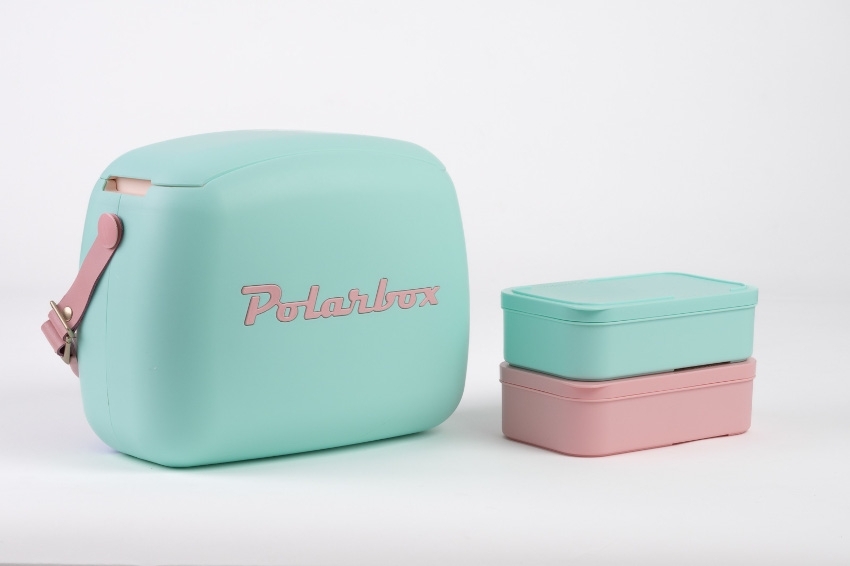 POLARBOX Kühlbox 6 Liter inkl. 2 Behälter Cyan Pop