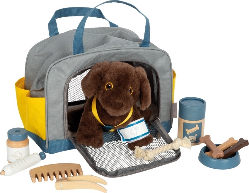SMALLFOOT Hund mit Tasche und Pflegeset