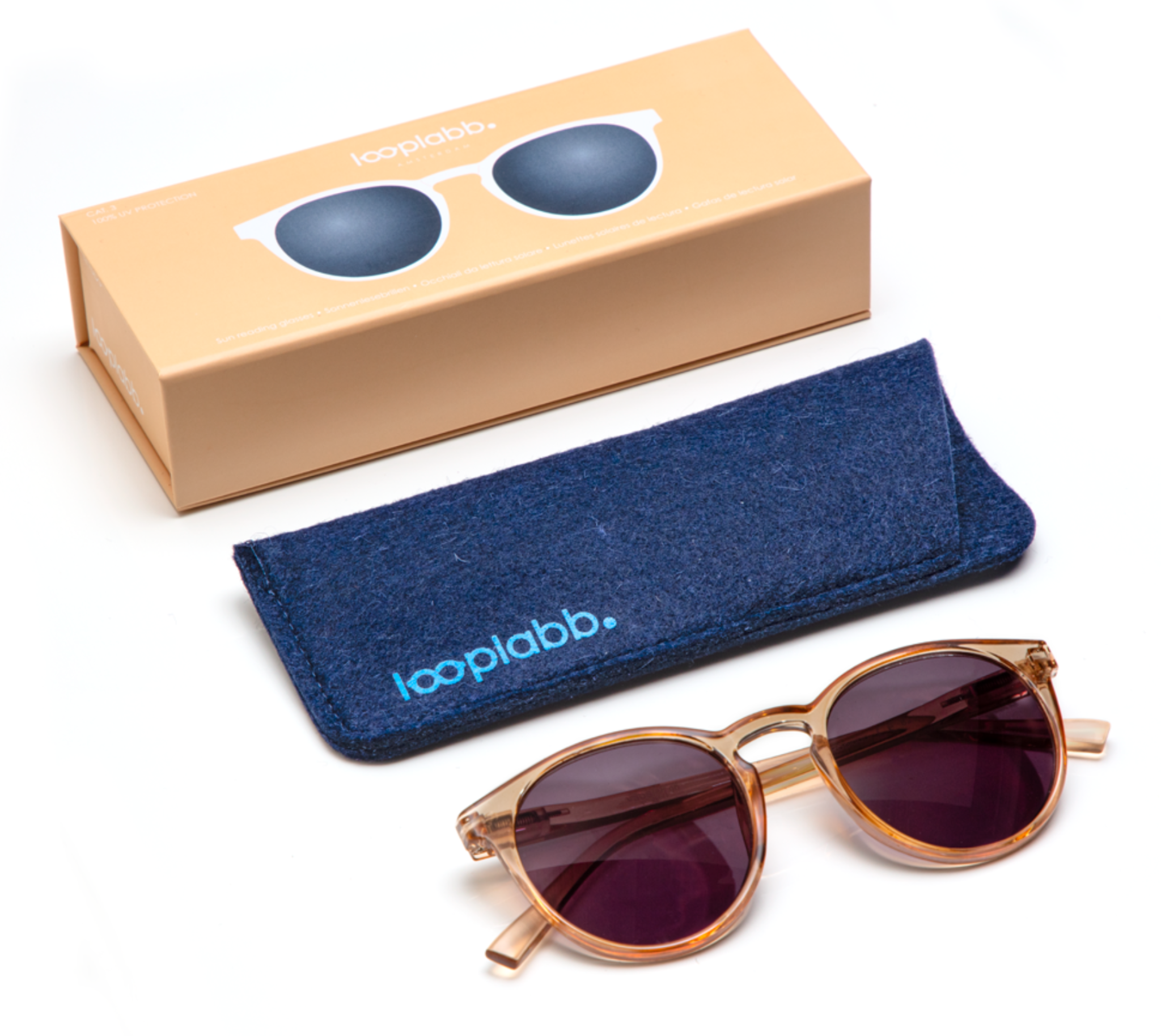 LOOPLABB Sonnenbrille PAPILLON crystal champagne