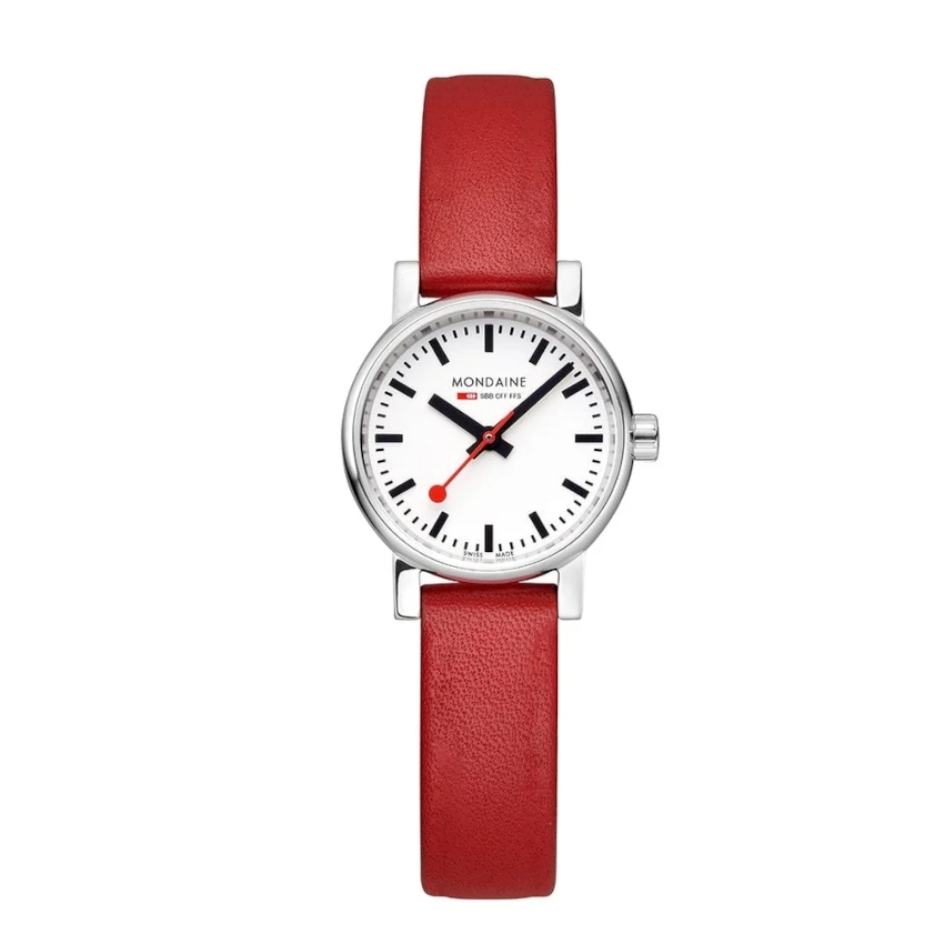MONDAINE EVO2 26mm Damenuhr - rot