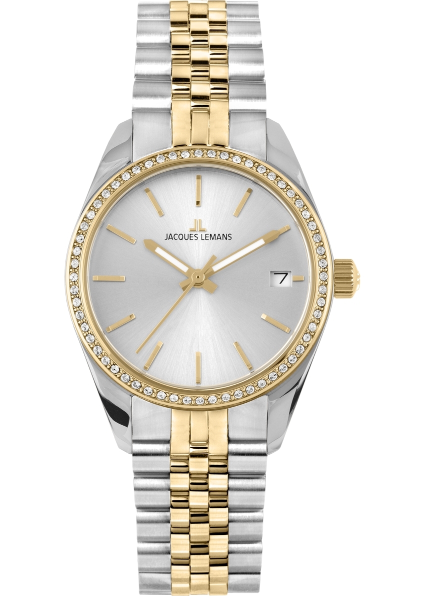 JACQUES LEMANS Derby 30 mm Damenuhr - silber