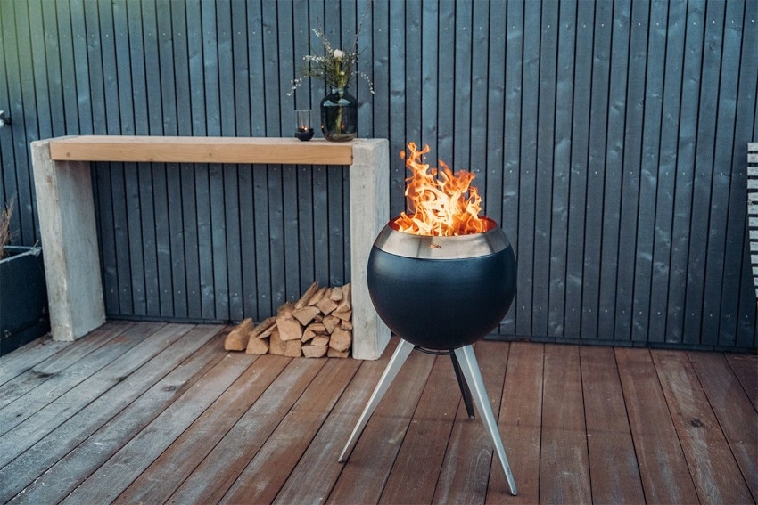 HÖFATS Moon 45 Feuerschale mit hohem Fuß