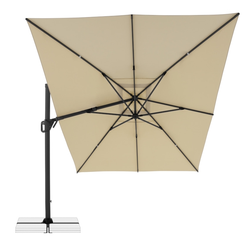DOPPLER Life Side Sonnenschirm Sand