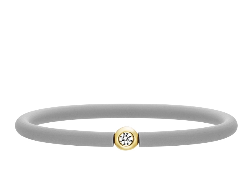 JMC Kautschukarmband gold - grau