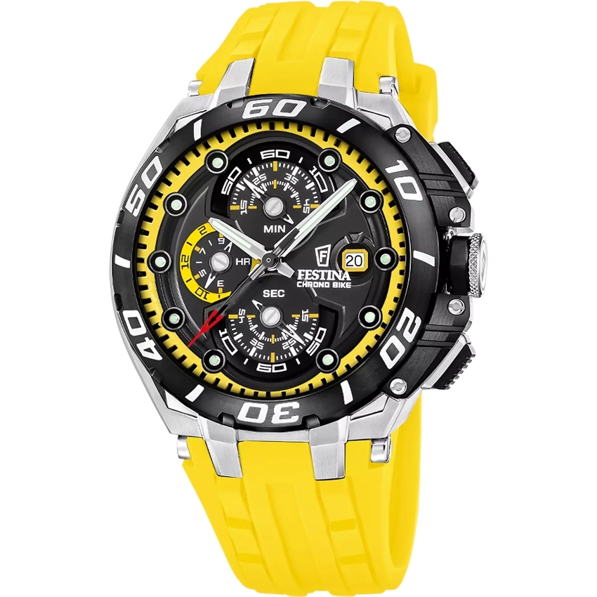 FESTINA Chrono Bike 46,57 mm Herrenuhr - gelb