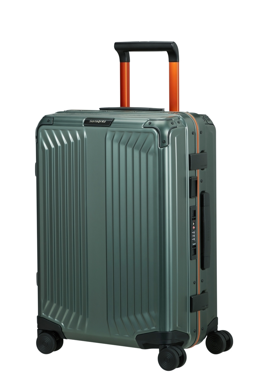 SAMSONITE Lite-Box Alu Spinner Sage/Orange 55