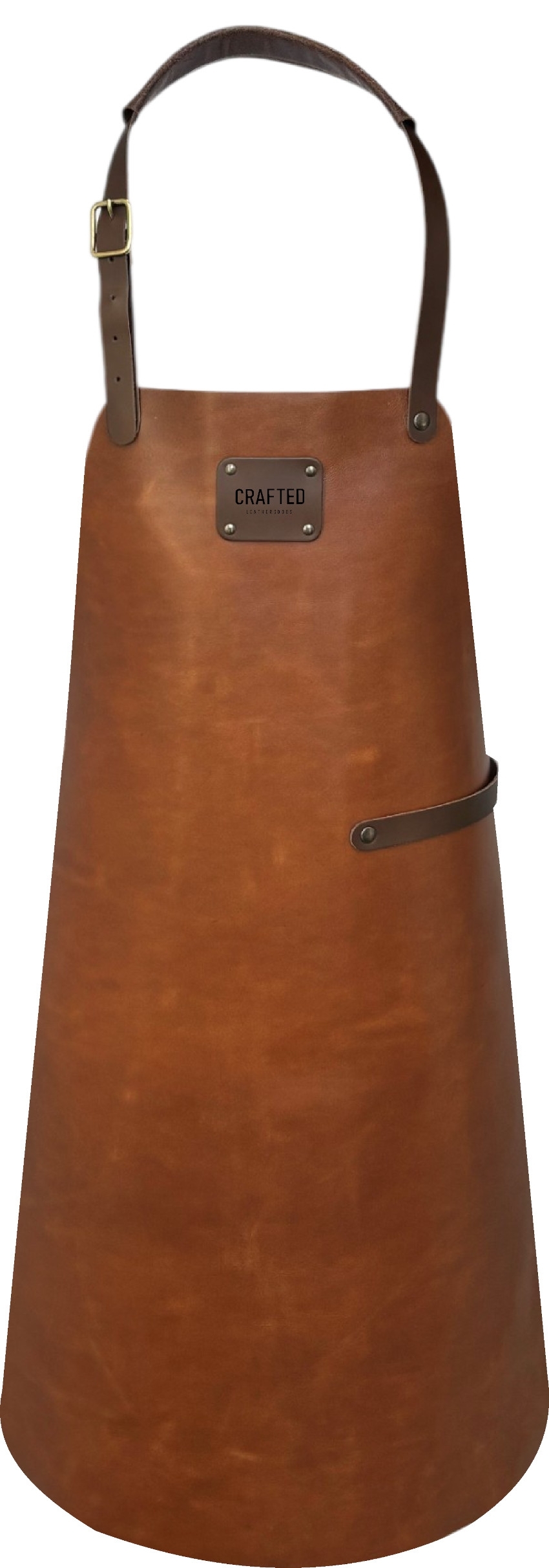 CRAFTED Lederschürze Klassisch Cognac