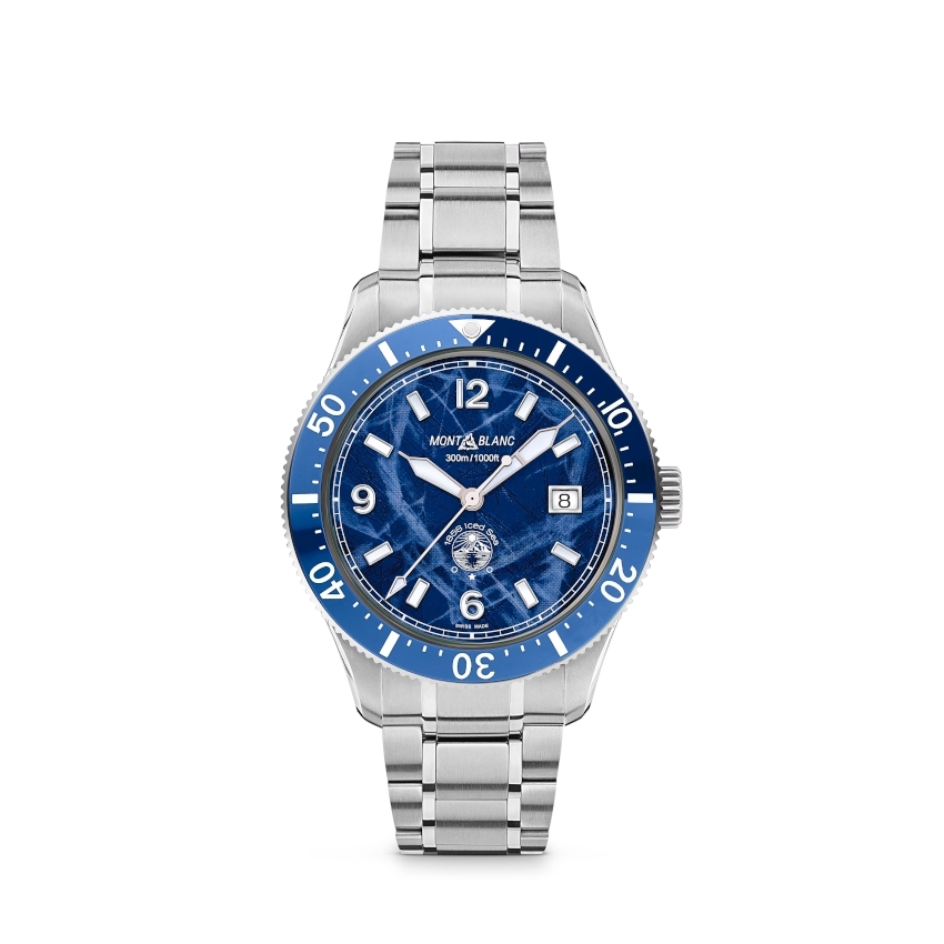 MONTBLANC 1858 Iced Sea Automatic Date - blau