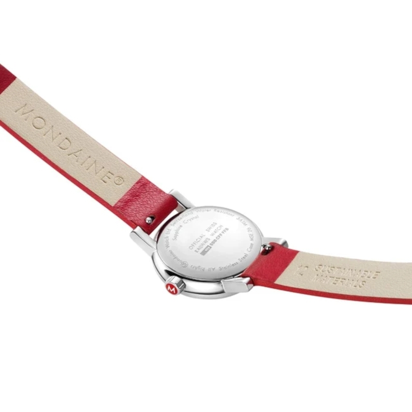 MONDAINE EVO2 26mm Damenuhr - rot