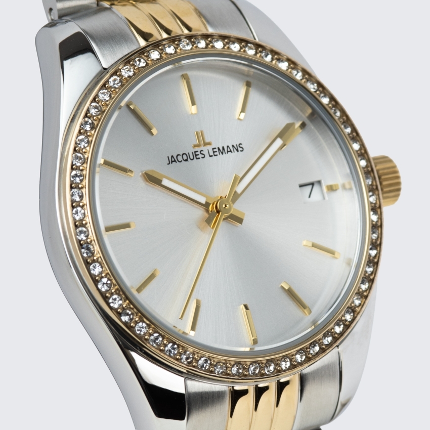JACQUES LEMANS Derby 30 mm Damenuhr - silber