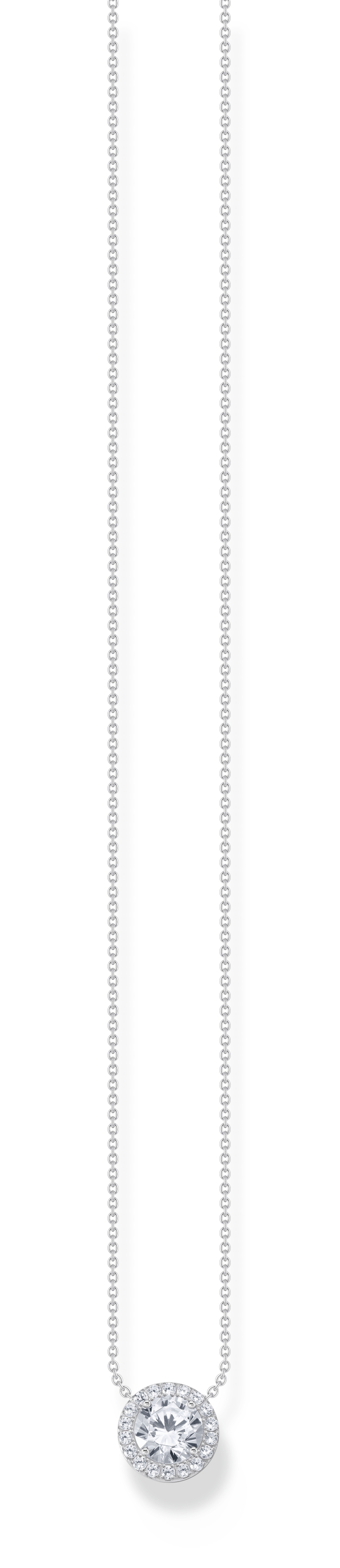 THOMAS SABO Kette mit Halo Anhänger silber