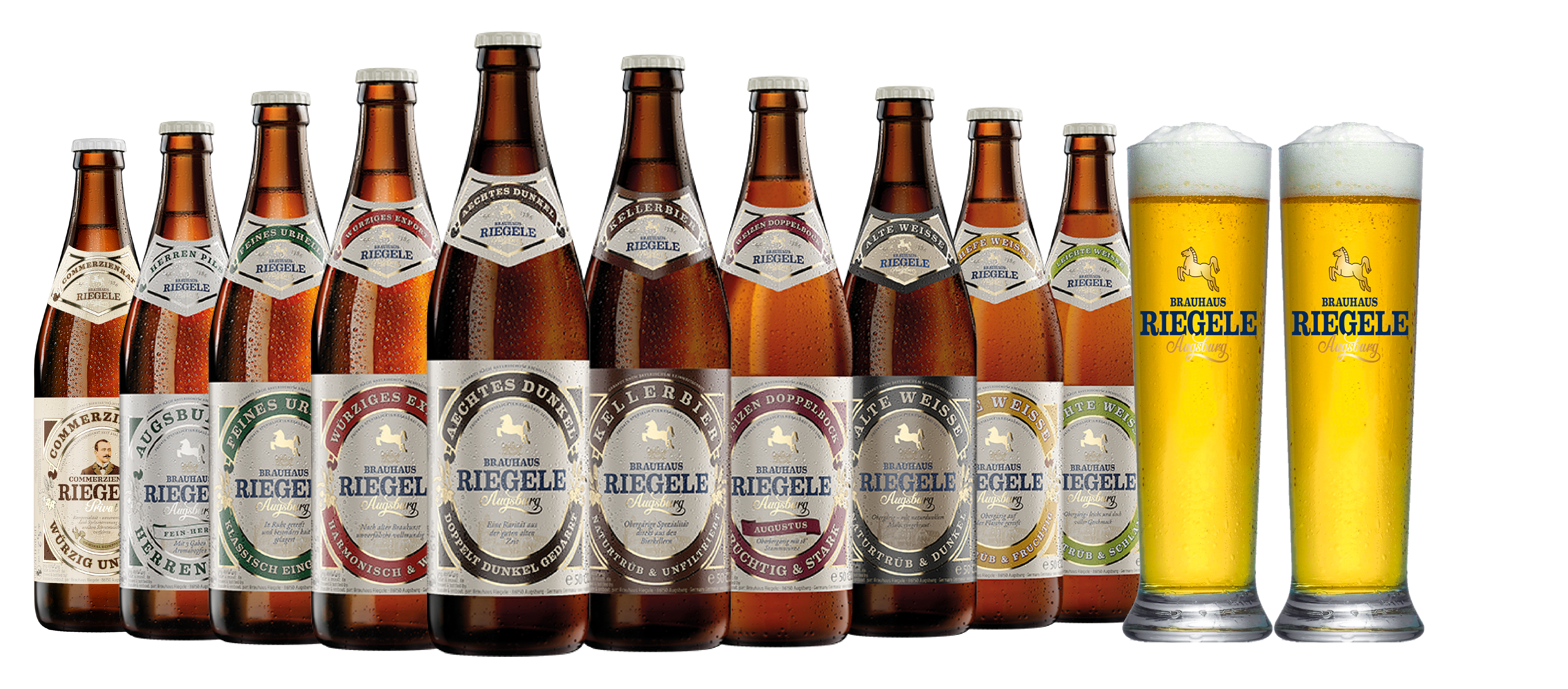 RIEGELE Bierset mit Gläsern