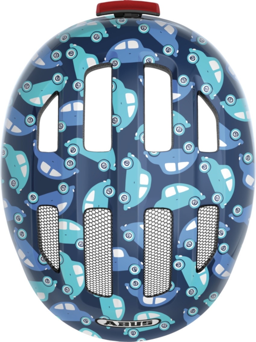 ABUS Kinderhelm Smiley 3.0 LED - S blue car