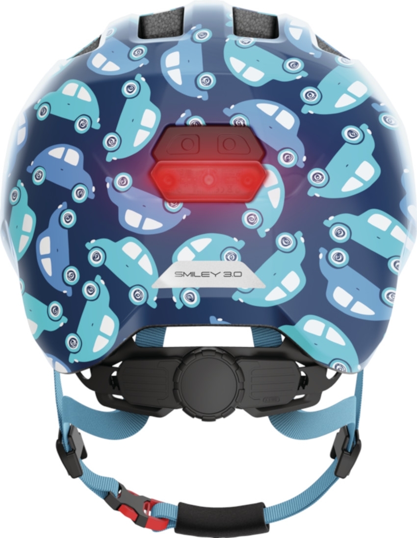 ABUS Kinderhelm Smiley 3.0 LED - S blue car